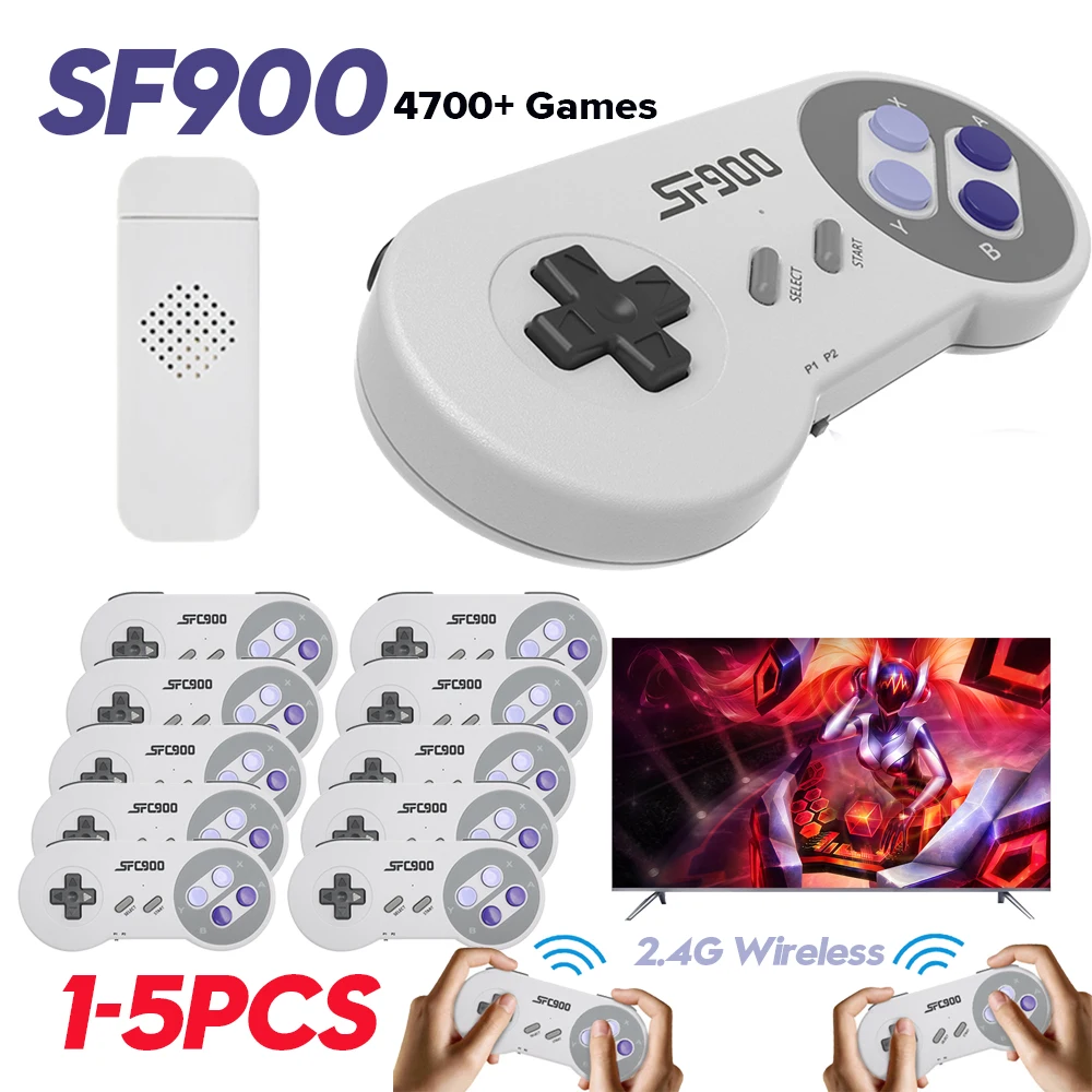 Retro Gaming Mister - Consola de Juegos Retro SF900, 1-5
