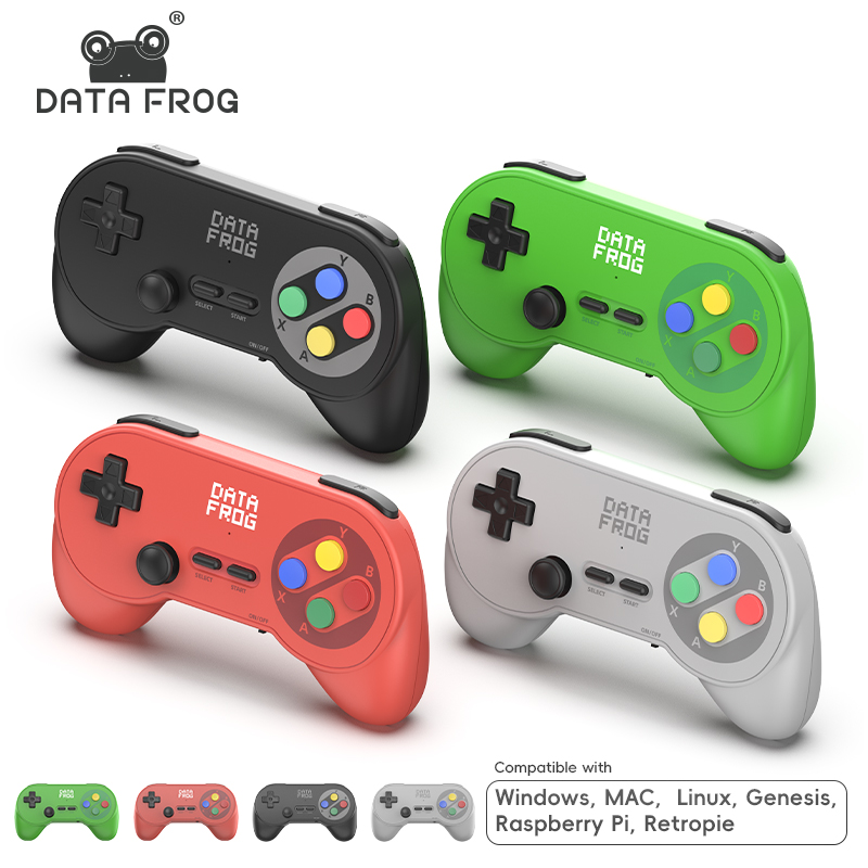 Retro Pc Gaming - Control de Juego Inalámbrico Data Frog