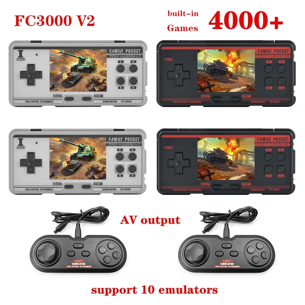 NUEVA consola retro FC3000 V2  - Retro Handheld Console reseña y precio
