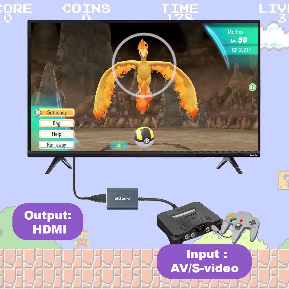 Adaptador Bitfunx 720P Svideo/ - Retro Gaming N64 reseña y precio
