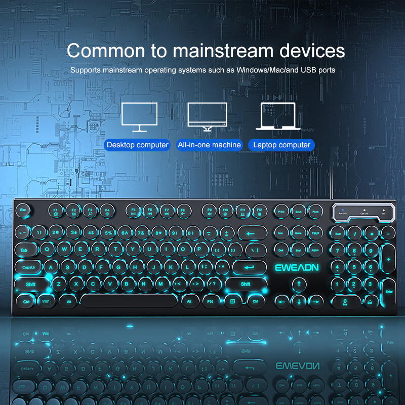 Teclado para juegos de máquina - Retro Pc Gaming reseña y precio