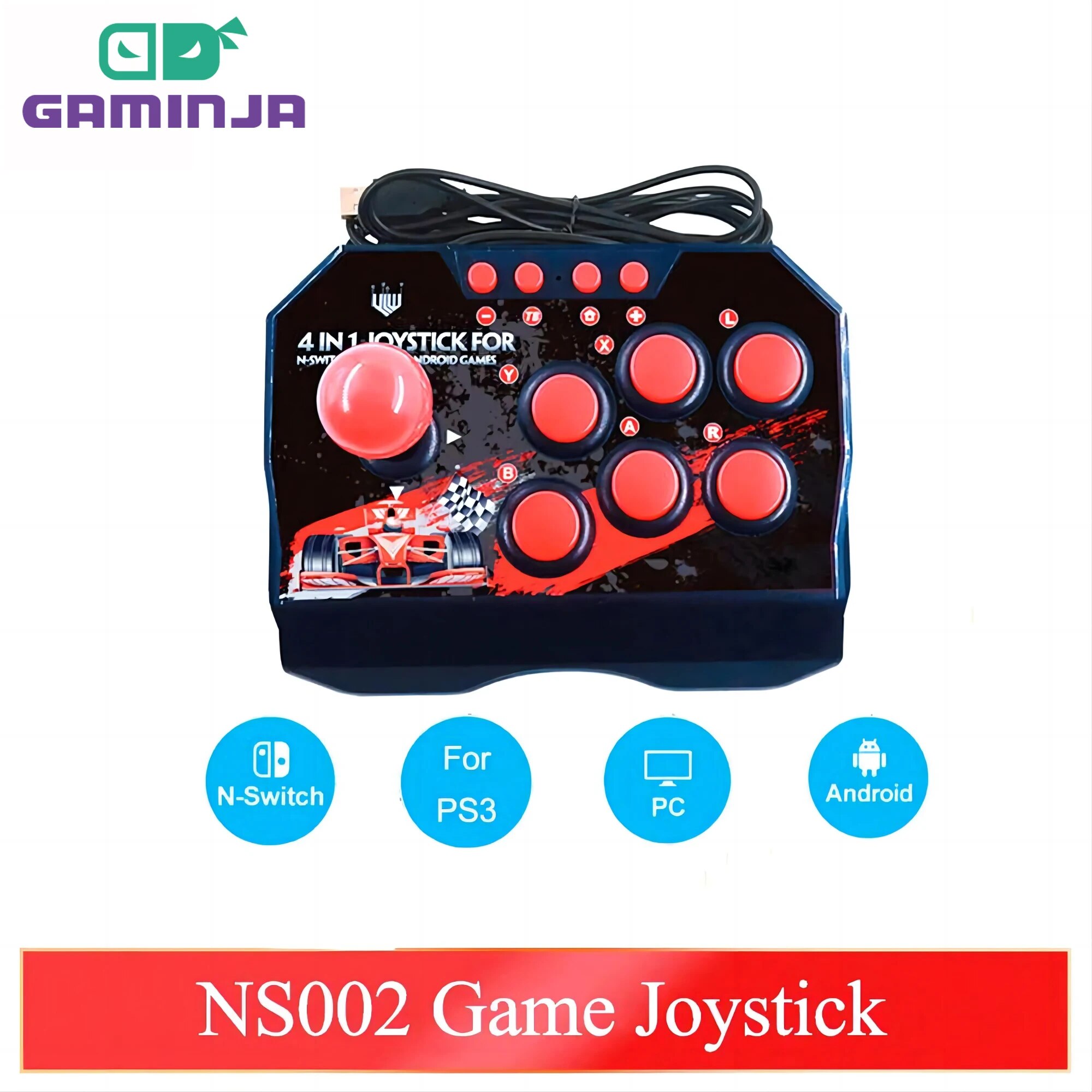 GAMINJA NS002 4 en 1 Retro Arc - Retro Gaming Raspberry Pi 4 reseña y precio