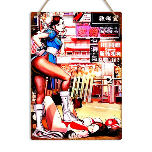 Letrero Metálico Retro de Chun - Retro Gaming Us reseña y precio