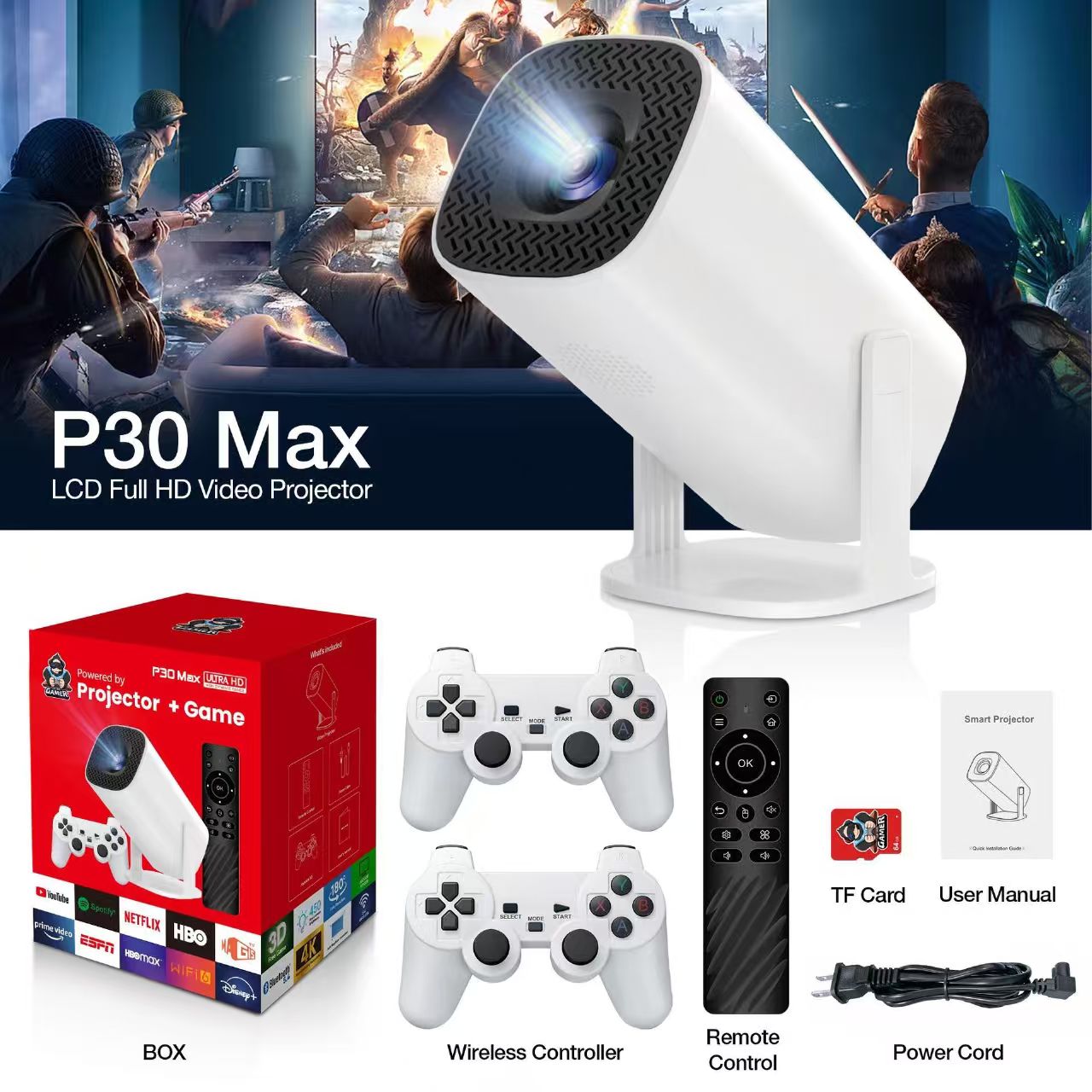 Proyector de Juegos 3D P30MAX, - Retro Gaming Mister reseña y precio