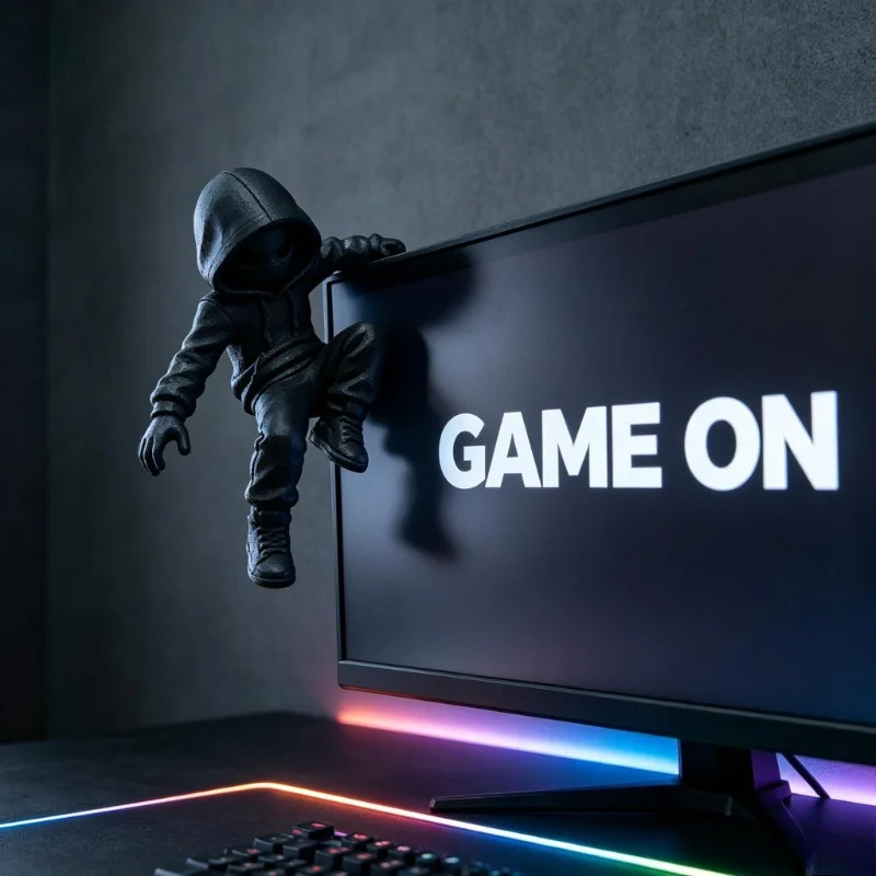 Figura decorativa de monitor c - Retro Gaming Desk Setup reseña y precio