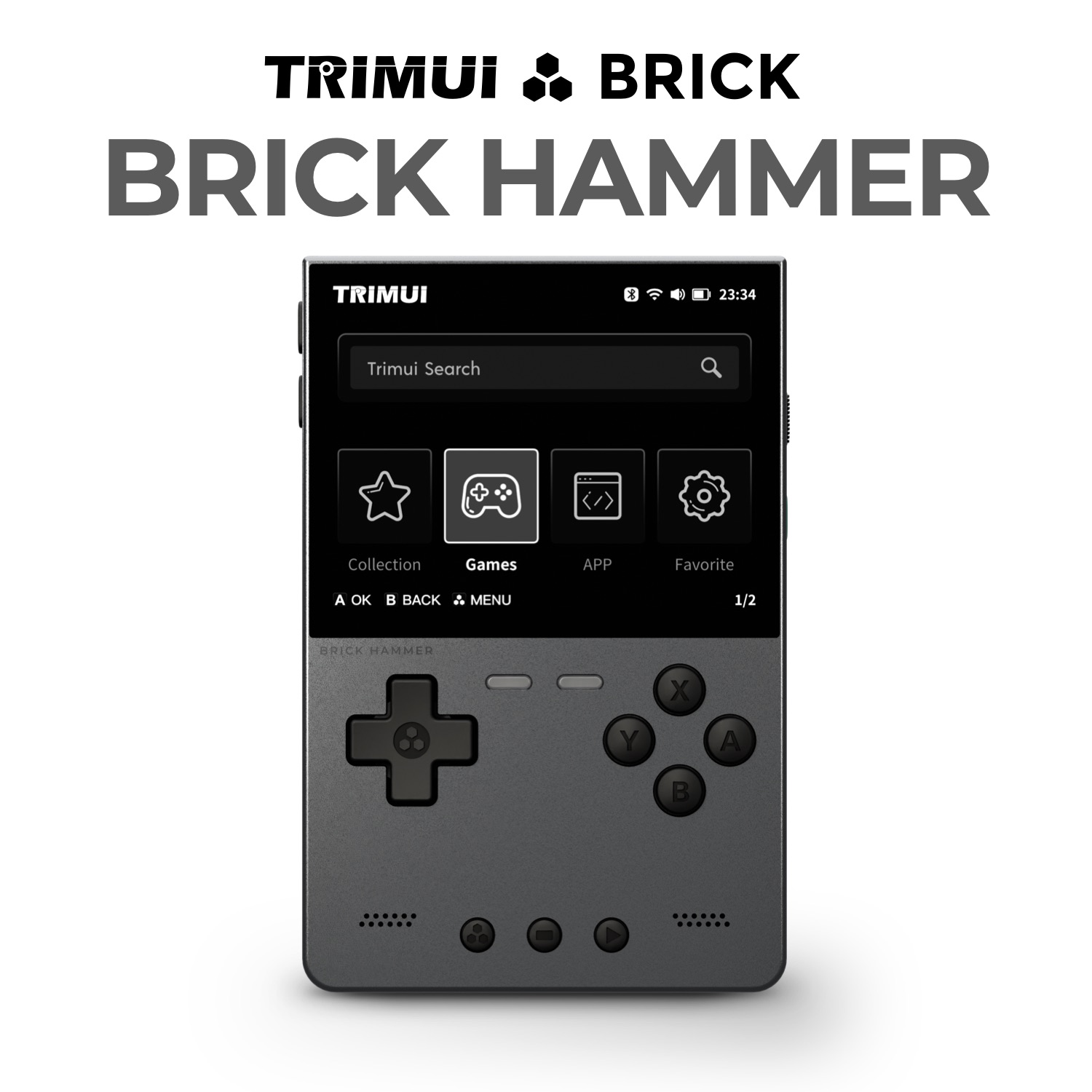 Consola Trimui Brick Hammer co - Retro Gaming Images reseña y precio